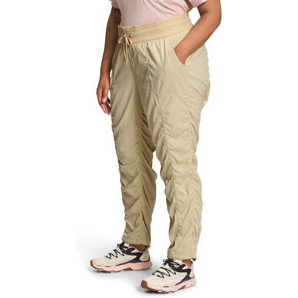 NWT The North Face Aphrodite 2.0‎ Aviator Beige Shirred Pants XL - Picture 1 of 9